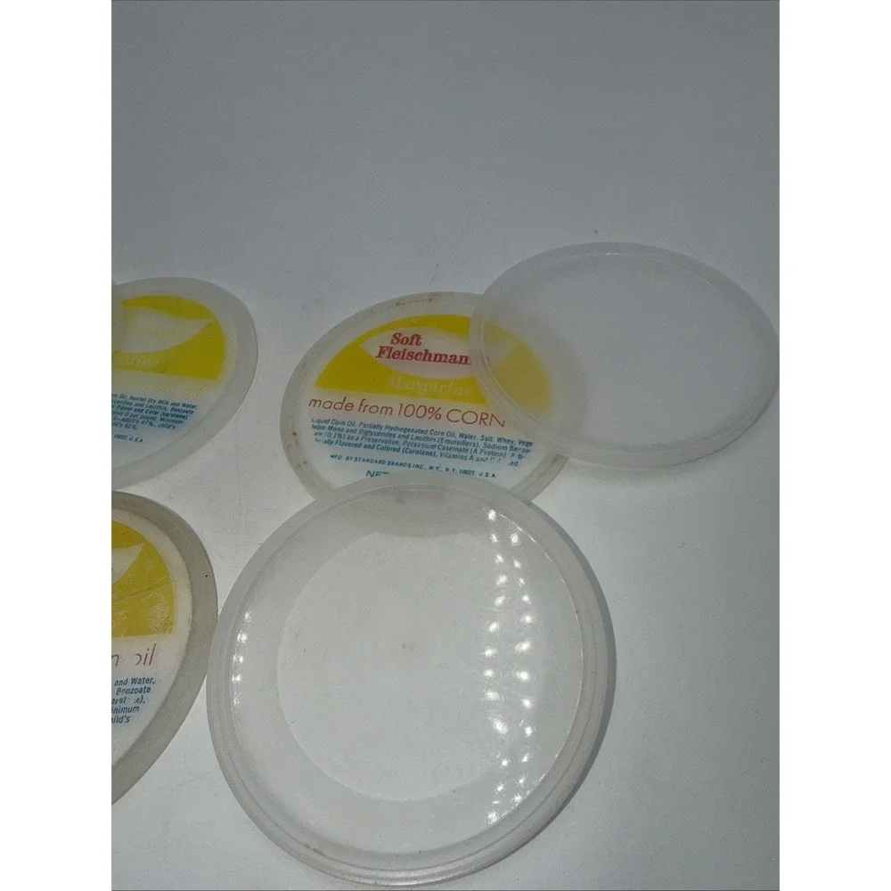 Vintage Replacement Plastic Lid Lot 6 Parkay Butter Margarine Bowl 4